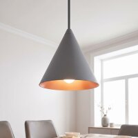 Suspension ronde Umbra Gris Ø11 cm GU10 Cône...