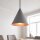 Suspension ronde Umbra Gris Ø11 cm GU10 Cône en métal