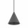 Suspension ronde Umbra Gris Ø11 cm GU10 Cône en métal