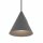 Suspension ronde Umbra Gris Ø11 cm GU10 Cône en métal