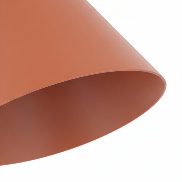 Lampe à suspendre ronde terre cuite Ø11 cm GU10 métal cône