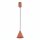 Lampe à suspendre ronde terre cuite Ø11 cm GU10 métal cône