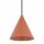 Lampe à suspendre ronde terre cuite Ø11 cm GU10 métal cône