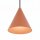 Lampe à suspendre ronde terre cuite Ø11 cm GU10 métal cône