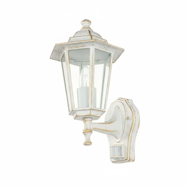 Lampe dextérieur avec détecteur de mouvement Lanterne PARIS blanche