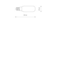 Ampoule LED verre Ø2,5 cm ronde 3000 K 400 lm blanc