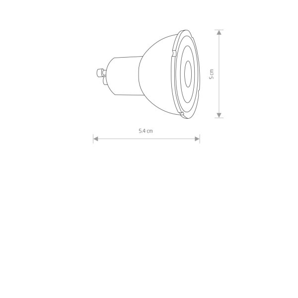 Ampoule LED moderne noire 3000 K 600 lm Ø5 cm