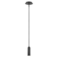 Suspension LED métal D : 12,7 cm étroit noir