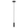 Suspension LED métal D : 12,7 cm étroit noir