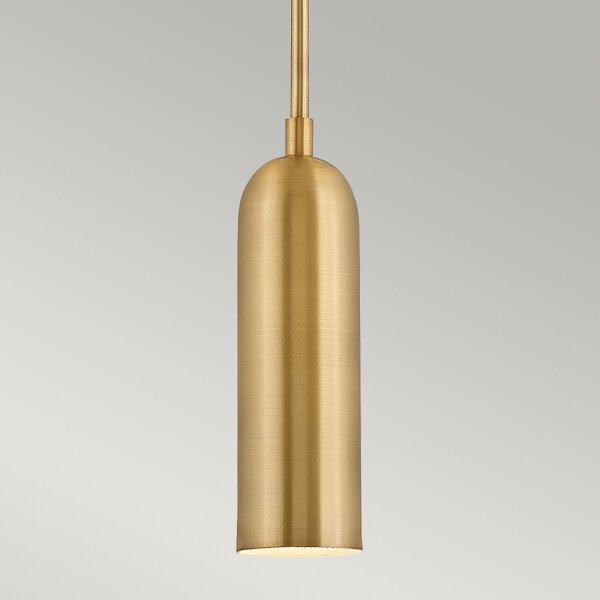 Suspension en métal LED Ø 12,7 cm en laiton antique