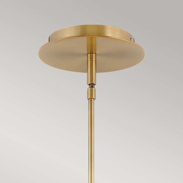 Suspension en métal LED Ø 12,7 cm en laiton antique