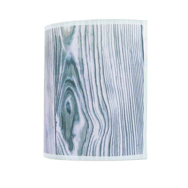 Applique murale tissu ALICE violet aspect bois loft design E27