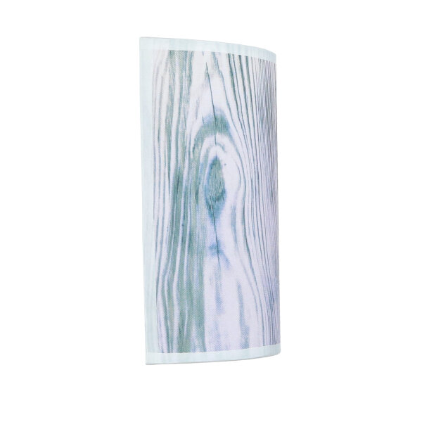 Applique murale tissu ALICE violet aspect bois loft design E27
