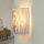 Applique murale tissu ALICE violet aspect bois loft design E27