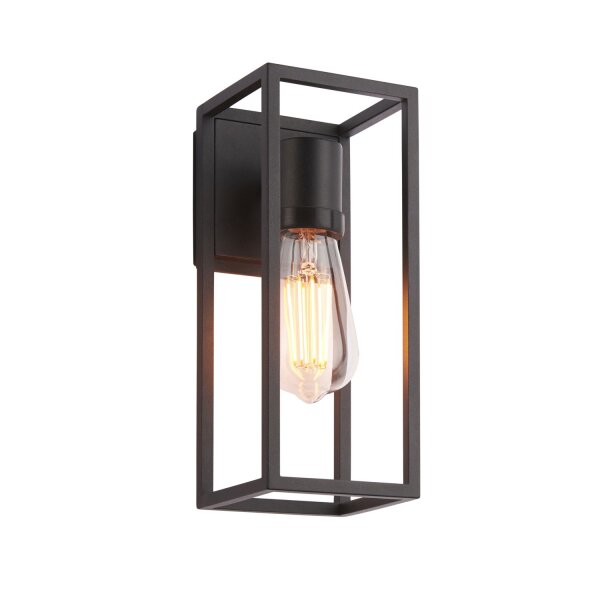 Applique extérieure Noir H : 27 cm IP44 Abat-jour ouvert E27