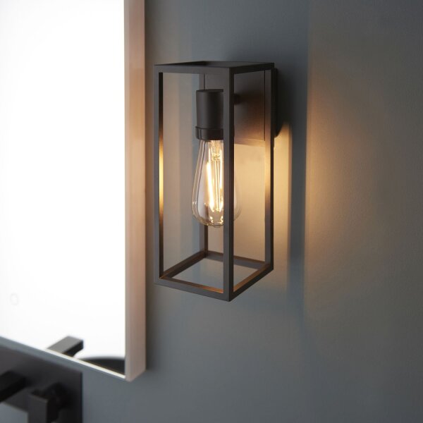 Applique extérieure Noir H : 27 cm IP44 Abat-jour ouvert E27