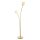 Lampadaire verre métal 160,8 cm en laiton blanc 2x G9