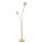 Lampadaire verre métal 160,8 cm en laiton blanc 2x G9