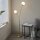 Lampadaire verre métal 160,8 cm en laiton blanc 2x G9
