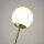 Lampadaire verre métal 160,8 cm en laiton blanc 2x G9