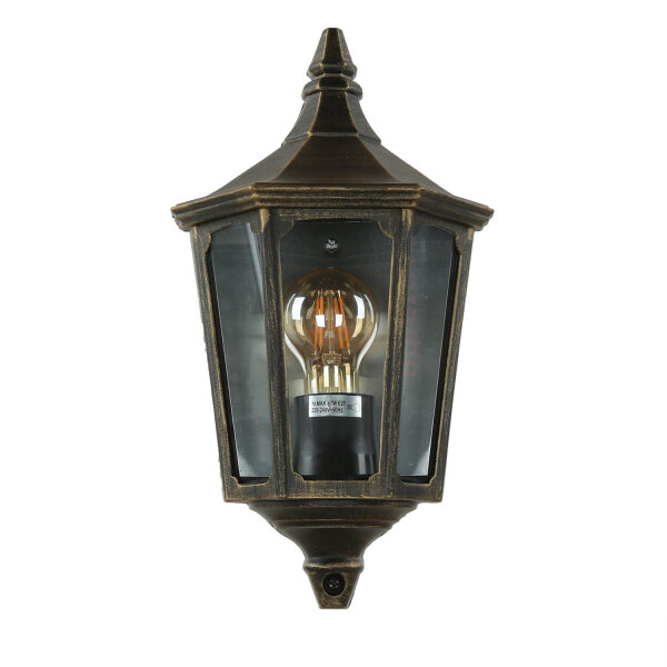 Applique extérieure Lanterne Noir doré Aluminium