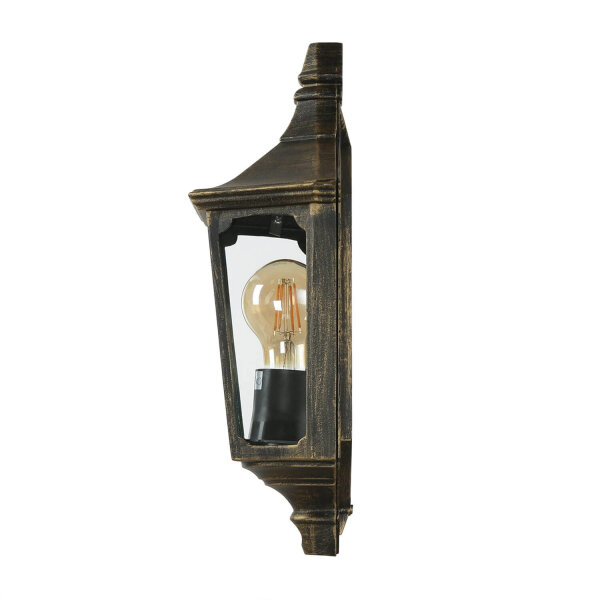 Applique extérieure Lanterne Noir doré Aluminium