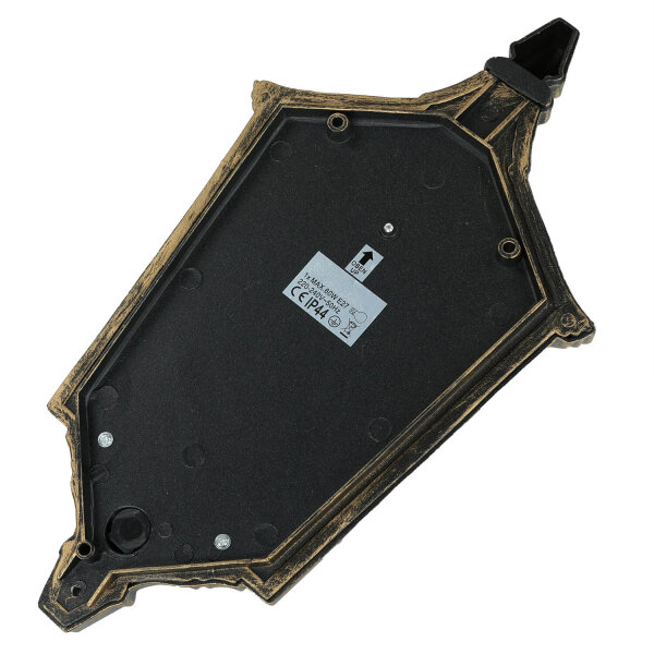 Applique extérieure Lanterne Noir doré Aluminium