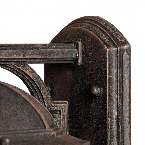 Applique extérieure Lanterne marron antique aluminium
