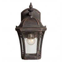 Applique extérieure Lanterne marron antique aluminium
