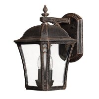Applique extérieure DONNA brun antique IP44 E14...