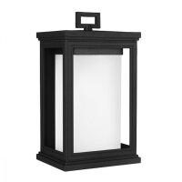 Applique murale Acier Verre opalin IP44 Rustique...