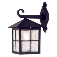 Applique murale noire en aluminium IP43 Rustique...