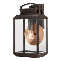 Lampe murale extérieure Marron Cuivre IP44 Vintage...
