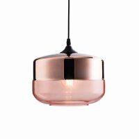 Lampe à suspendre verre fumé métal...