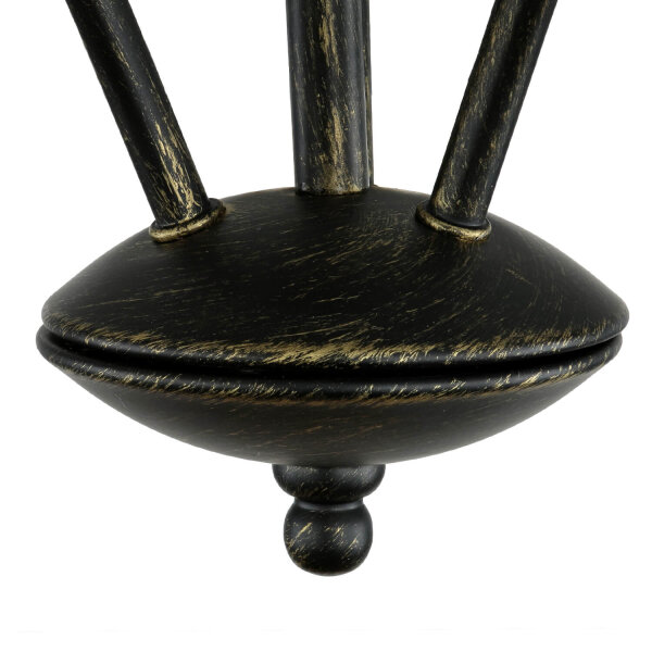 Plafonnier KORFU en laiton antique 3-flmg