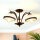 Plafonnier KORFU en laiton antique 3-flmg