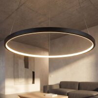 Suspension LED Ring Ø 60 cm Noir 2700 K 660 lm...