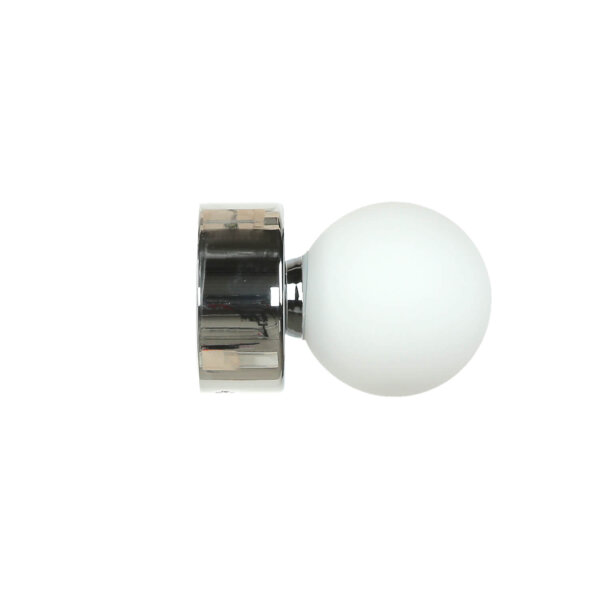 Applique murale salle de bain IP44 ronde en chrome Ø7,5cm