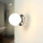Applique murale salle de bain IP44 ronde en chrome Ø7,5cm