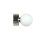 Applique murale salle de bain IP44 ronde en chrome Ø7,5cm