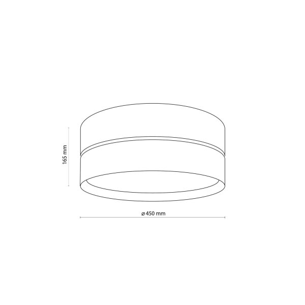 Plafonnier noir or faible éblouissement 3x E27 rond Ø 45 cm