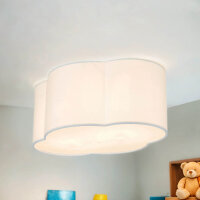 Plafonnier blanc en tissu WOLKI Enfants Lampe nuage