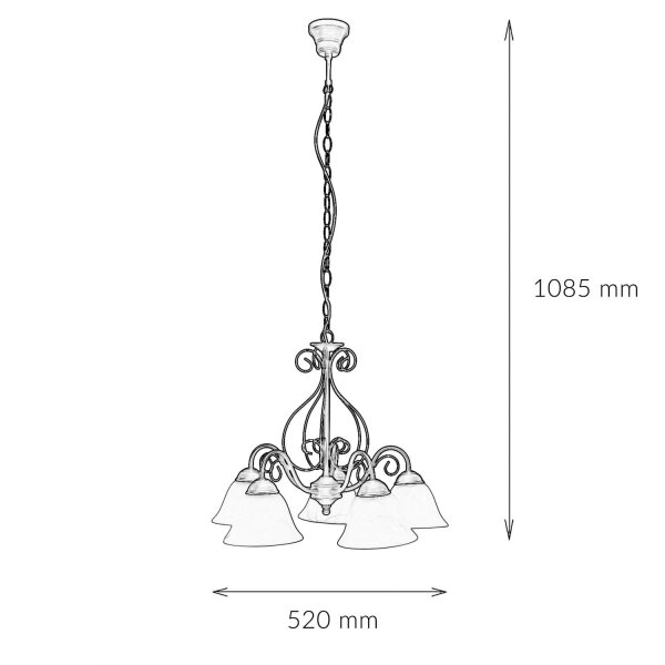 Suspension rustique E14 ATHEN