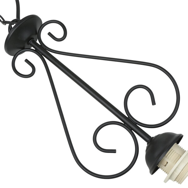 Suspension rustique ronde E27 ATHEN