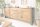 XXL Sideboard chêne sauvage largeur 200 cm piètement traîneau industriel