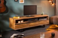 TV Lowboard bois acacia métal 160 cm...