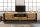 TV Lowboard 200 cm de large piètement à patins Design industriel