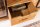 TV Lowboard Bois Verre Métal Rustique 160 cm Portes coulissantes
