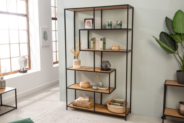 Étagère moderne 114 x 185 cm en bois asymétrique