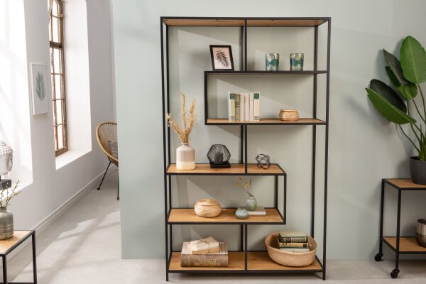 Étagère moderne 114 x 185 cm en bois asymétrique
